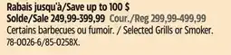 Canadian Tire Selected Grills or Smoker offer