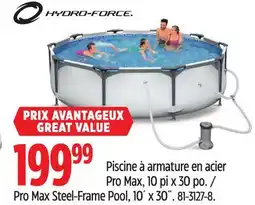 Canadian Tire Hydro-Force Pro Max Steel-Frame Pool offer