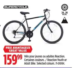 Canadian Tire Supercycle Reaction Youth or Adult Bike offer