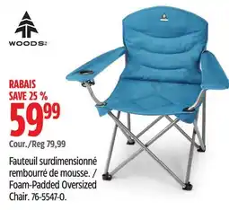 Canadian Tire WOODS Foam-Padded Oversized Chair offer