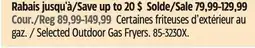 Canadian Tire MASTER CHEF Selected Outdoor Gas Fryers offer