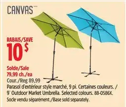 Canadian Tire 9´ Outdoor Market Umbrella offer