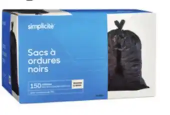 Canadian Tire Simplicite 75L Garbage Bags offer