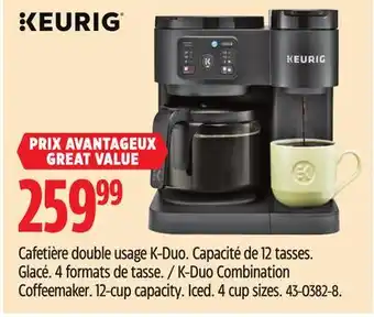 Canadian Tire Keurig K-Duo Combination Coffeemaker offer