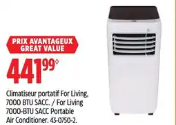 Canadian Tire For Living 7000-BTU SACC Portable Air Conditioner offer