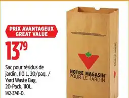 Canadian Tire Canadian Tire Yard Waste Bag, 20-Pack, 110L offer