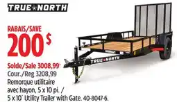Canadian Tire TRUE NORTH 5 x 10´ Utility Trailer with Gate offer