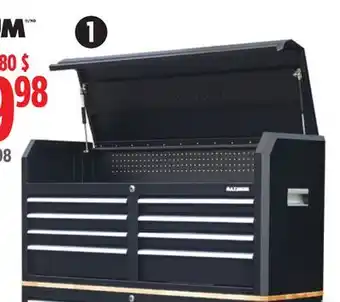 Canadian Tire MAXIMUM 56˝ 8-Drawer Chest with Built-In Power Bar with USB offer