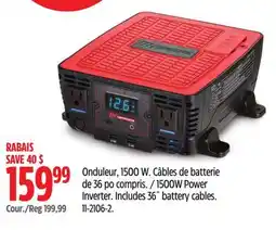 Canadian Tire MOTOMASTER 1500W Power Inverter offer