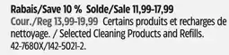 Canadian Tire Selected Cleaning Products and Refills offer