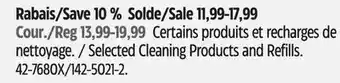 Canadian Tire Selected Cleaning Products and Refills offer