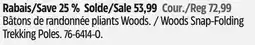 Canadian Tire Woods Snap-Folding Trekking Poles offer