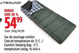Canadian Tire Outbound Comfort Sleeping Bag offer