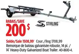 Canadian Tire 14´ Heavy-Duty Galvanized Boat Trailer offer