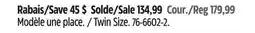 Canadian Tire Woods Twin Size offer