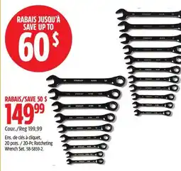 Canadian Tire Stanley 20-Pc Ratcheting Wrench Set offer