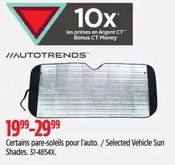 Canadian Tire Autotrends Selected Vehicle Sun Shades offer