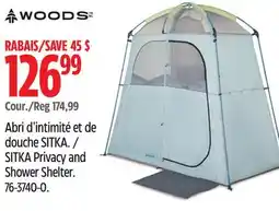 Canadian Tire WOODS SITKA Privacy and Shower Shelter offer