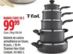 Canadian Tire T-fal Titanium Non-Stick Cookset offer