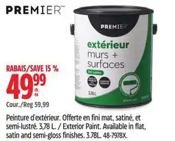 Canadian Tire Premier Exterior Paint offer