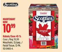 Canadian Tire Scotties Facial Tissue, 12-Pk offer
