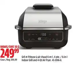 Canadian Tire Ninja 6-in-1 Indoor Grill and 4-Qt Air Fryer offer