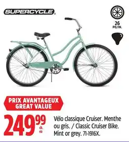 Canadian Tire Supercycle Classic Cruiser Bike. Mint or grey offer