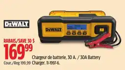 Canadian Tire DEWALT 30A Battery Charger offer