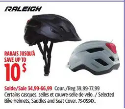 Canadian Tire Selected Bike Helmets, Saddles and Seat Cover offer