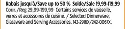 Canadian Tire Selected Dinnerware, Glassware and Serving Accessories offer