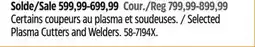 Canadian Tire Maximum Selected Plasma Cutters and Welders offer