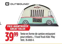 Canadian Tire OUTBOUND Food Truck Kids' Play Tent offer
