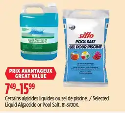Canadian Tire Selected Liquid Algaecide or Pool Salt offer