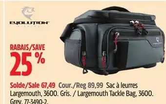 Canadian Tire Evolution Largemouth Tackle Bag offer