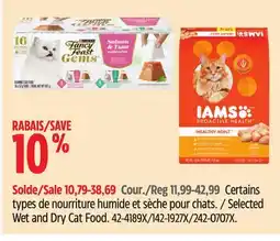 Canadian Tire Purina Selected Wet and Dry Cat Food offer