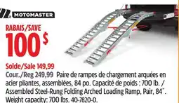Canadian Tire MOTOMASTER Assembled Steel-Rung Folding Arched Loading Ramp, Pair, 84˝ offer
