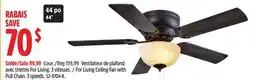 Canadian Tire For Living Ceiling Fan with Pull Chain. 3 speeds offer