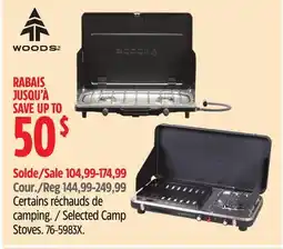 Canadian Tire Woods Selected Camp Stoves offer