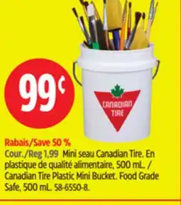 Canadian Tire Canadian Tire Plastic Mini Bucket. Food Grade Safe, 500 mL offer