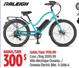 Canadian Tire Raleigh Oceania Electric Bike offer