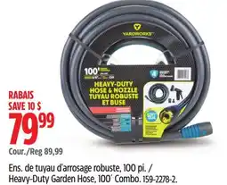 Canadian Tire Yardworks Heavy-Duty Garden Hose, 100' Combo offer