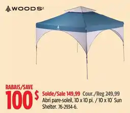 Canadian Tire 10 x 10´ Sun Shelter offer
