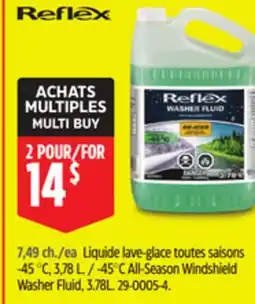 Canadian Tire Reflex -45°C All-Season Windshield Washer Fluid offer