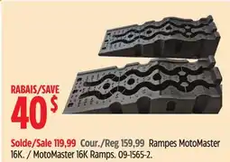 Canadian Tire MotoMaster 16K Ramps offer