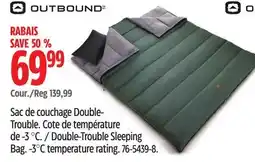 Canadian Tire Outbound Double-Trouble Sleeping Bag offer