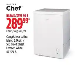 Canadian Tire 5.0 Cu-Ft Chest Freezer, White offer