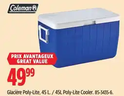 Canadian Tire Coleman 45L Poly-Lite Cooler offer