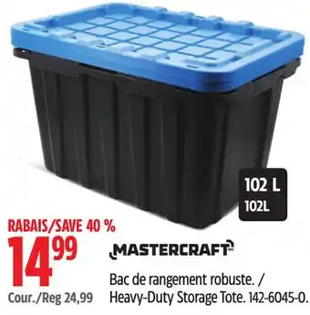 Canadian Tire Mastercraft Heavy-Duty Storage Tote offer