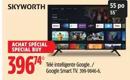 Canadian Tire SKYWORTH Télé intelligente Google offer