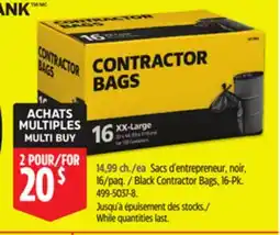 Canadian Tire Frank Black Contractor Bags, 16-Pk offer